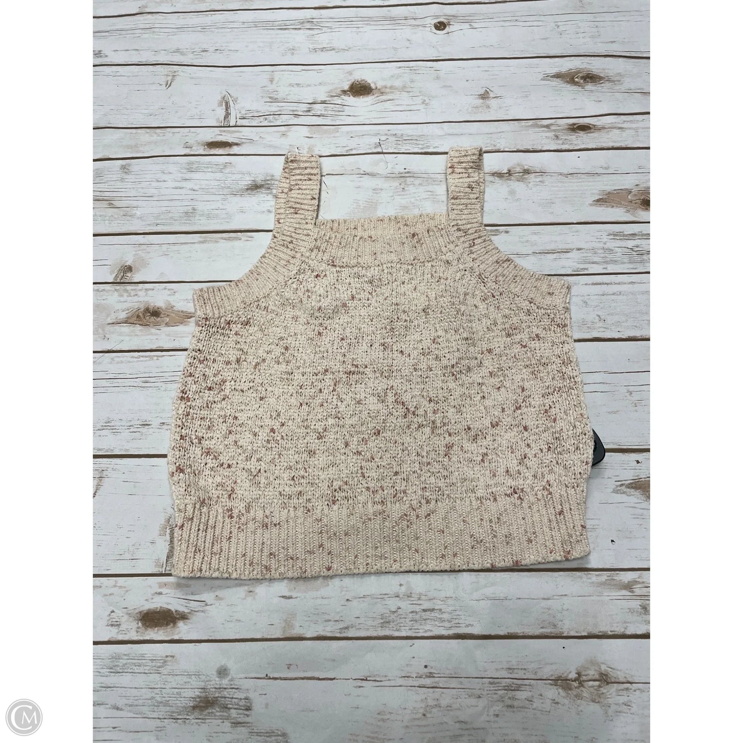 Top Sleeveless By Loft In Beige, Size: L