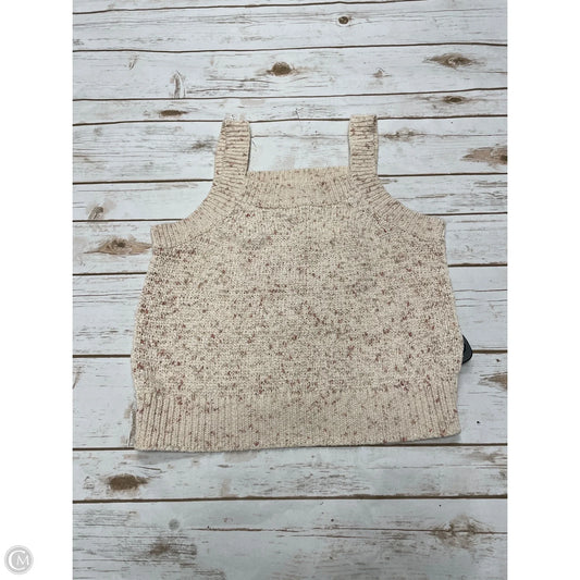Top Sleeveless By Loft In Beige, Size: L