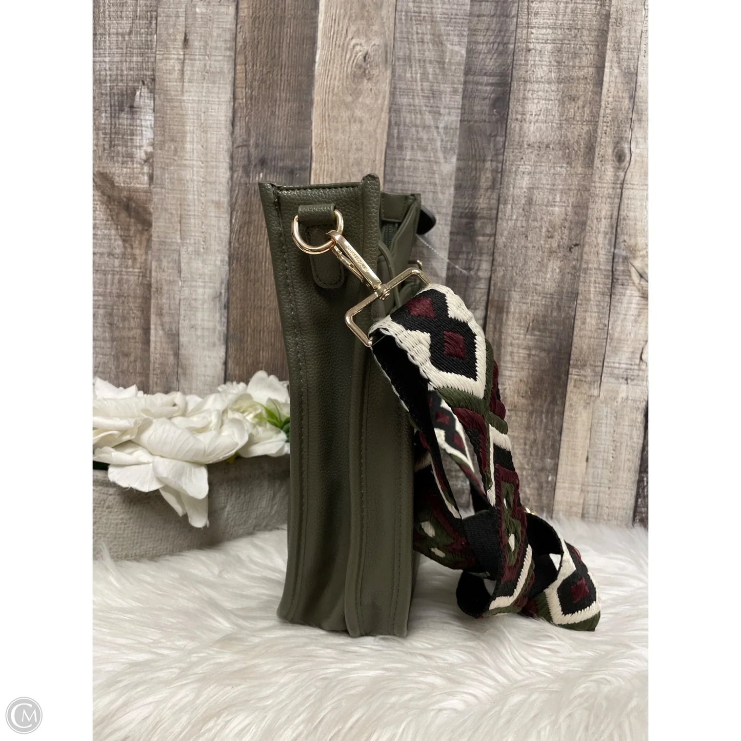 Crossbody Leather By Cme, Size: Large