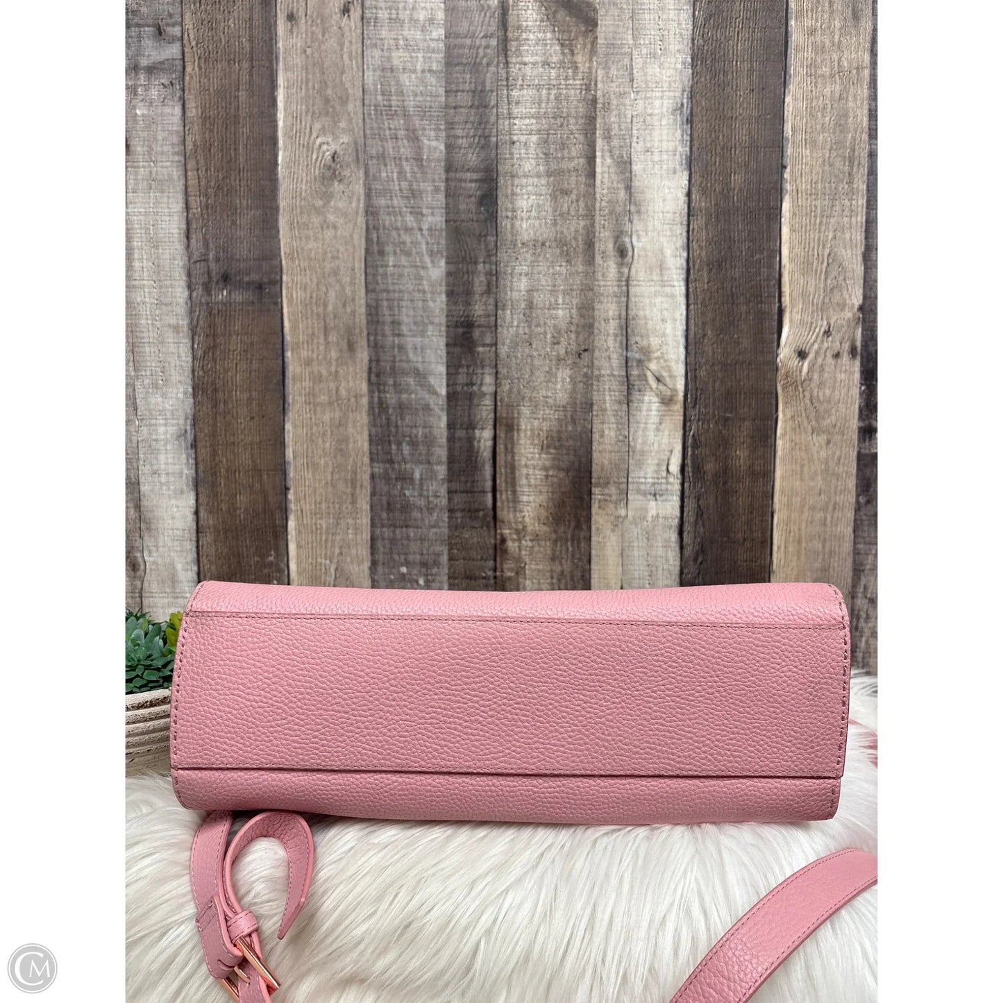 Handbag Leather By Ted Baker, Size: Large