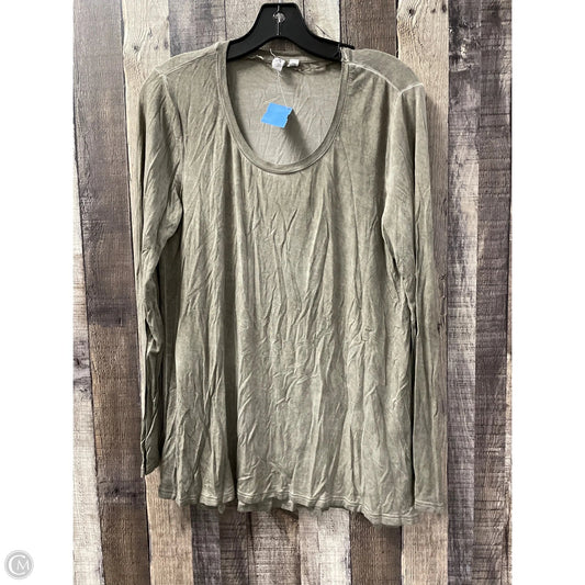 Top Long Sleeve By Cable And Gauge In Green, Size: L