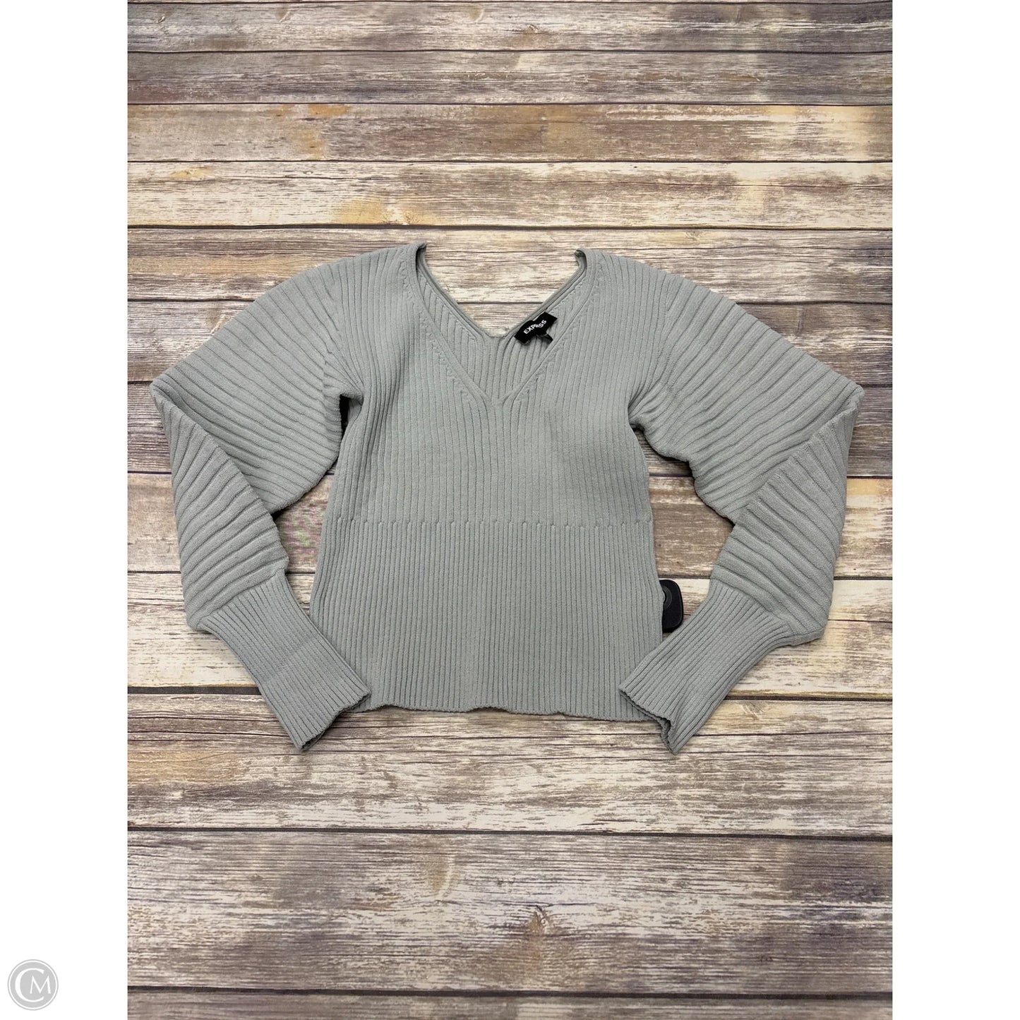 Sweater By Express In Green, Size: S