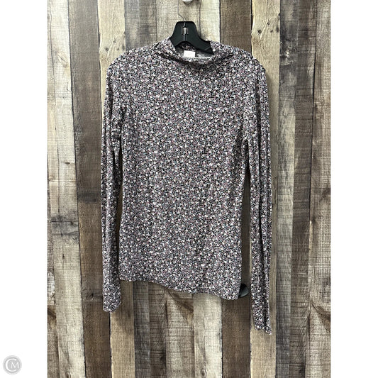 Top Long Sleeve By H&m In Floral Print, Size: S