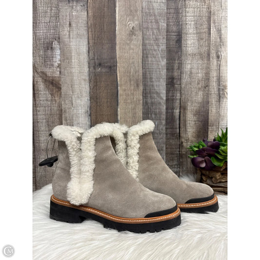 Boots Ankle Heels By Marc Fisher In Taupe, Size: 7.5