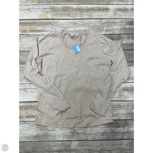 Top Long Sleeve By J. Crew In Tan, Size: Xl