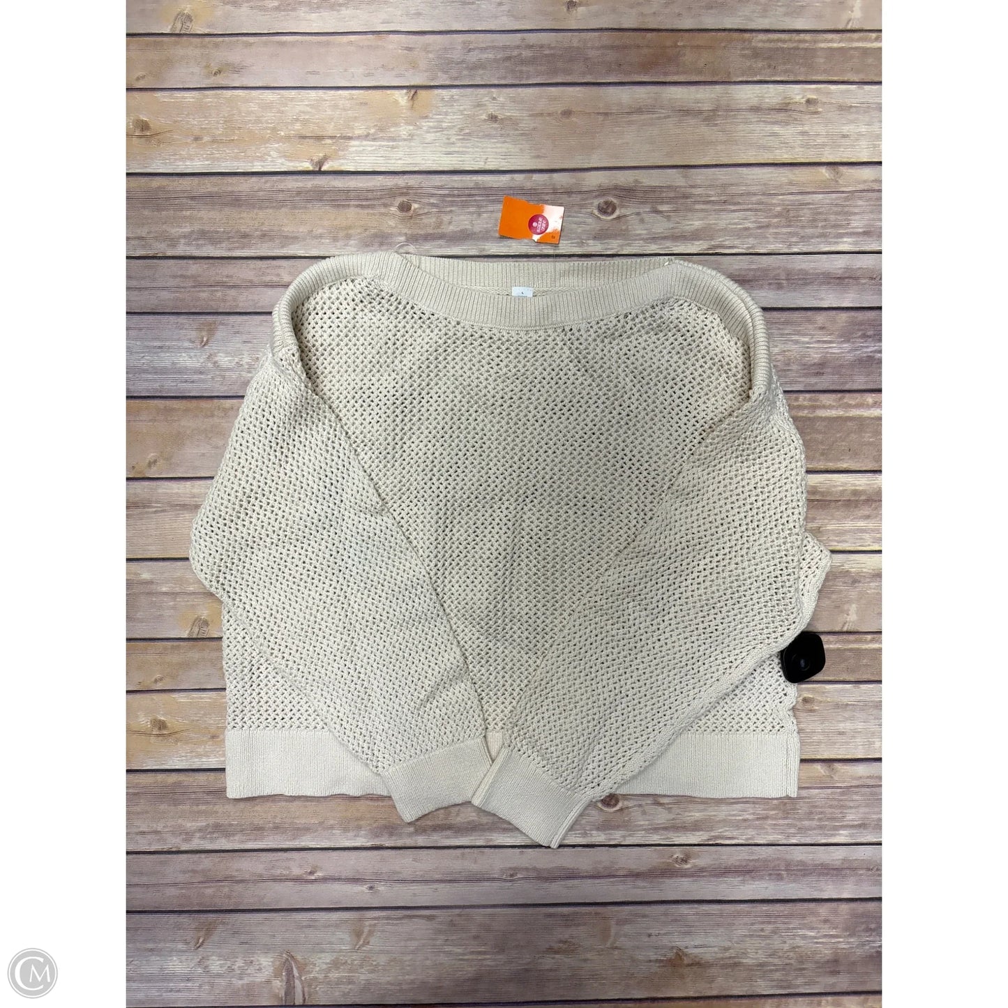 Sweatshirt Collar By Old Navy In Cream, Size: L