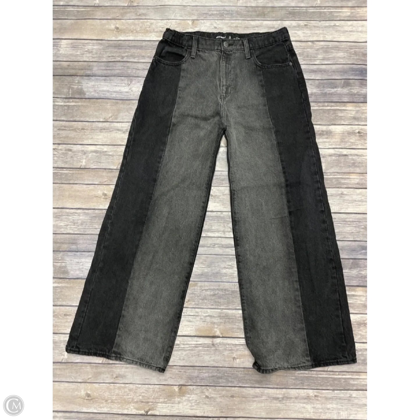 Jeans Wide Leg By Old Navy In Black Denim, Size: 18