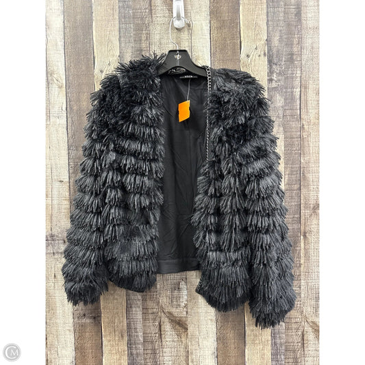 Jacket Faux Fur & Sherpa By Vici In Black, Size: S