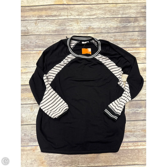 Top Long Sleeve By Maurices In Black, Size: L