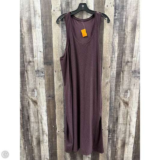Dress Casual Maxi By Fabletics In Maroon, Size: Xl