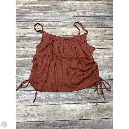 Top Sleeveless By Versona In Red, Size: Xxl