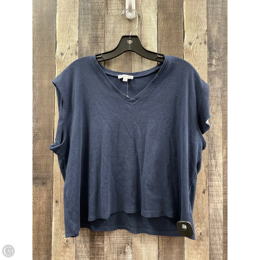 Top Sleeveless By Ophelia Roe In Navy, Size: 1x