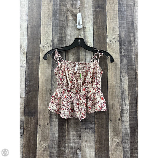 Top Sleeveless By American Eagle In Floral Print, Size: S