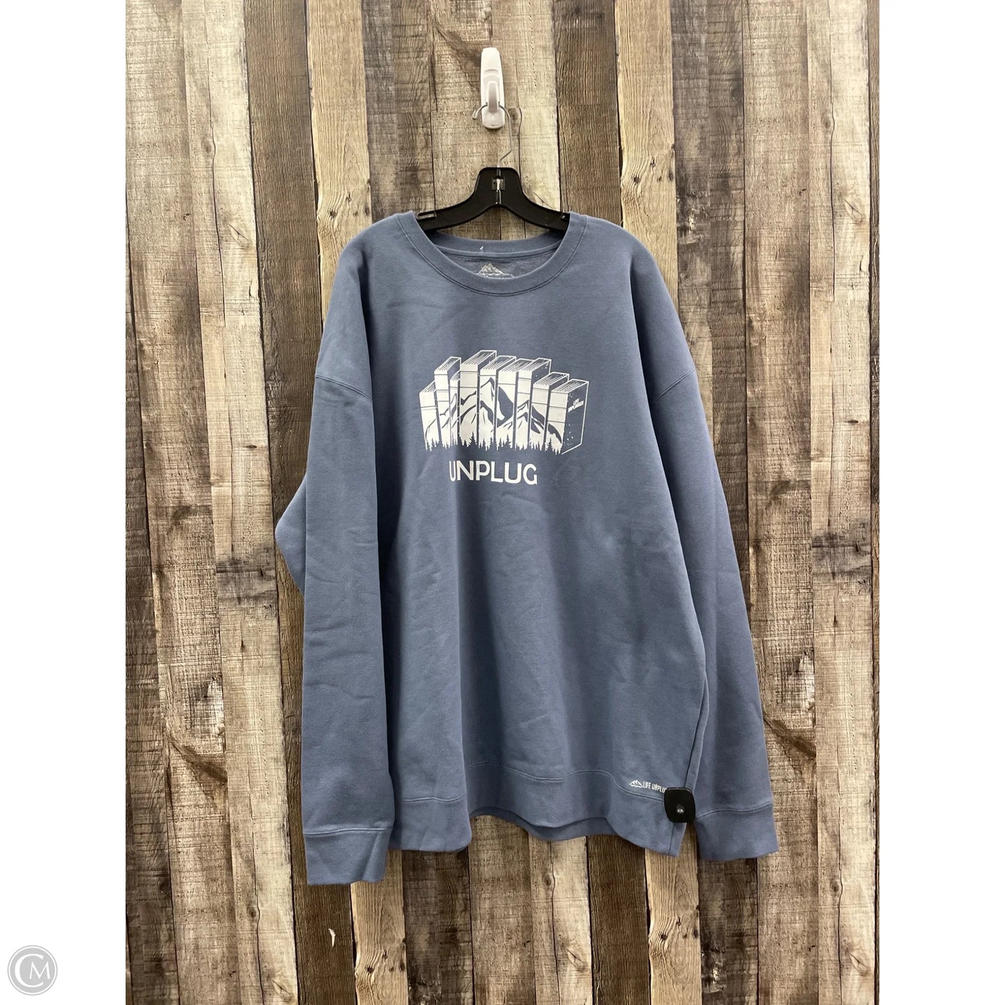 Sweatshirt Crewneck By Cme In Blue, Size: 3x