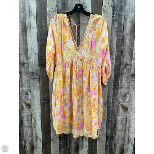 Dress Casual Short By H&m In Floral Print, Size: Xl