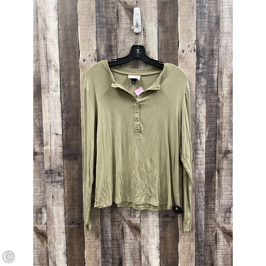 Top Long Sleeve By Universal Thread In Green, Size: Xxl