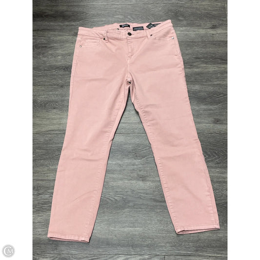 Jeans Skinny By Buffalo David Bitton In Pink, Size: 14