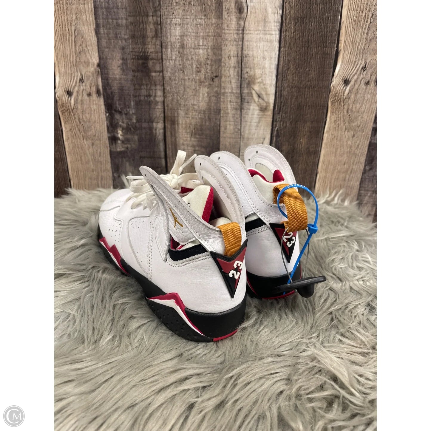 Shoes Luxury Designer By Jordan In White, Size: 8.5