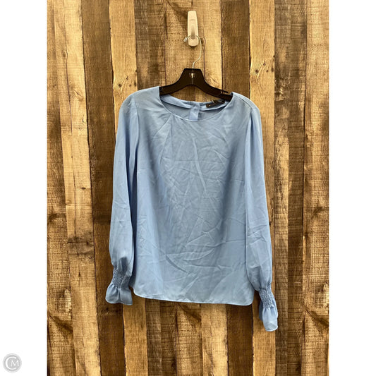 Top Long Sleeve By Banana Republic In Blue, Size: M
