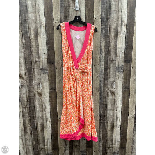 Dress Casual Maxi By Lands End In Orange, Size: L
