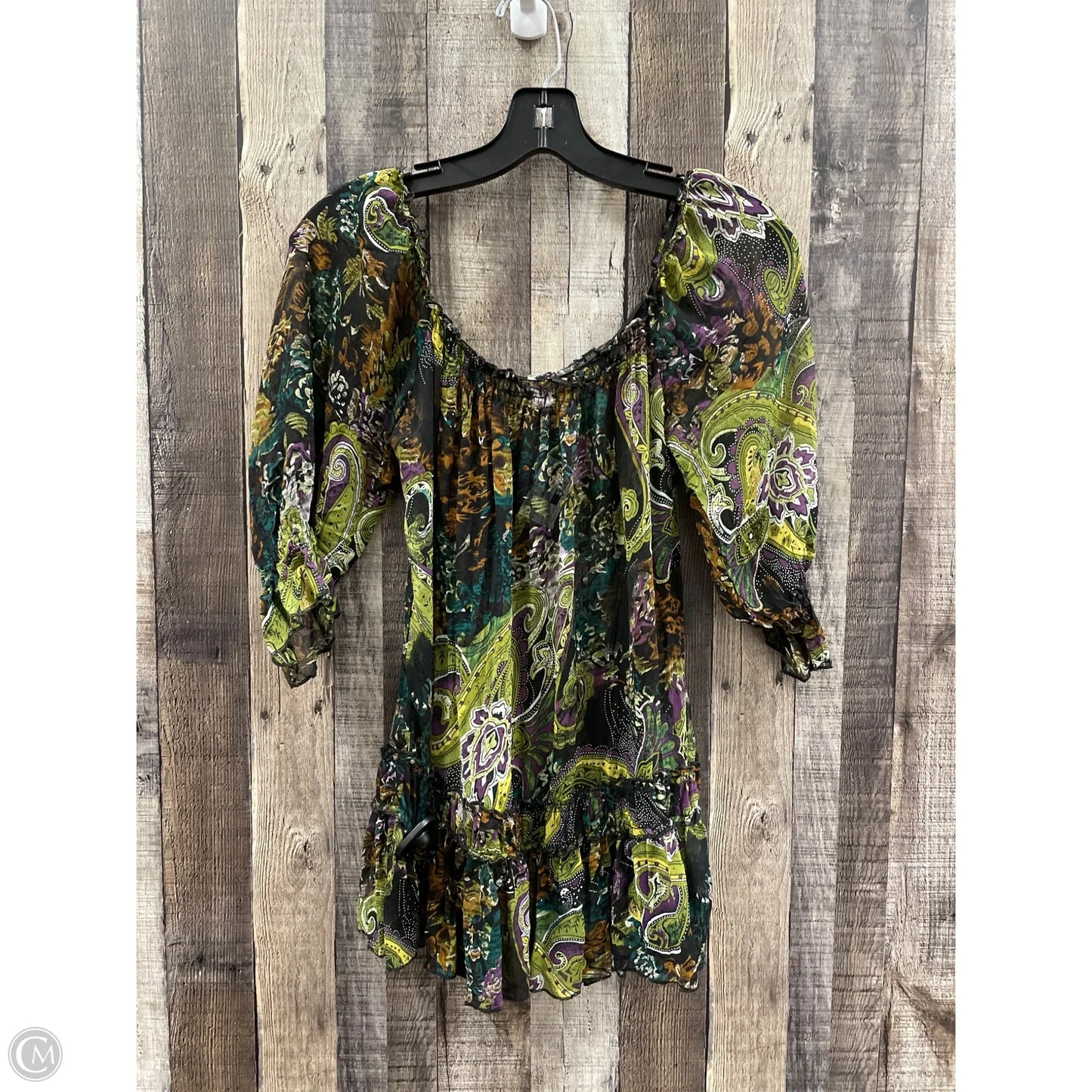 Top Short Sleeve By Xhilaration In Multi-colored, Size: S
