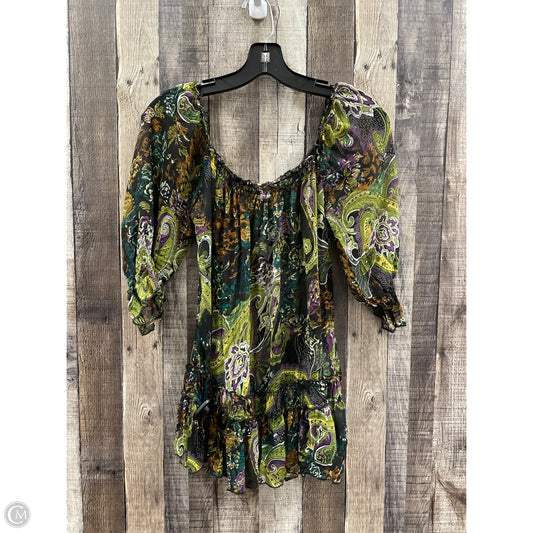 Top Short Sleeve By Xhilaration In Multi-colored, Size: S