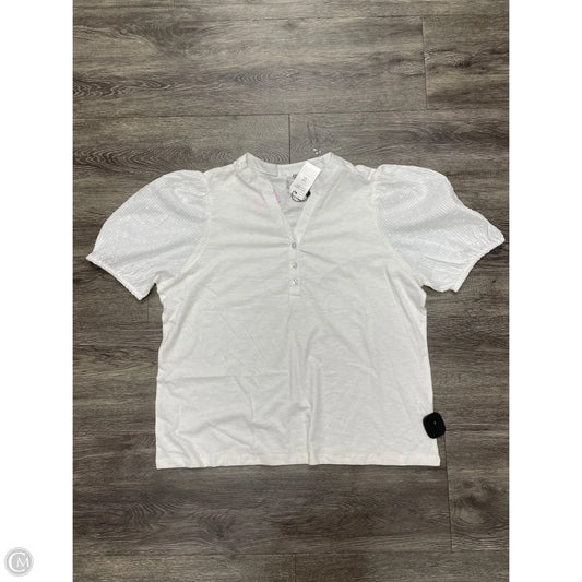 Top Short Sleeve By Kaktus In White, Size: 1x