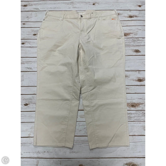Pants Corduroy By Lands End In Ivory, Size: 26
