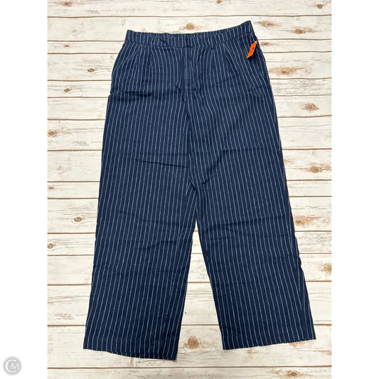 Pants Linen By A New Day In Striped Pattern, Size: 16