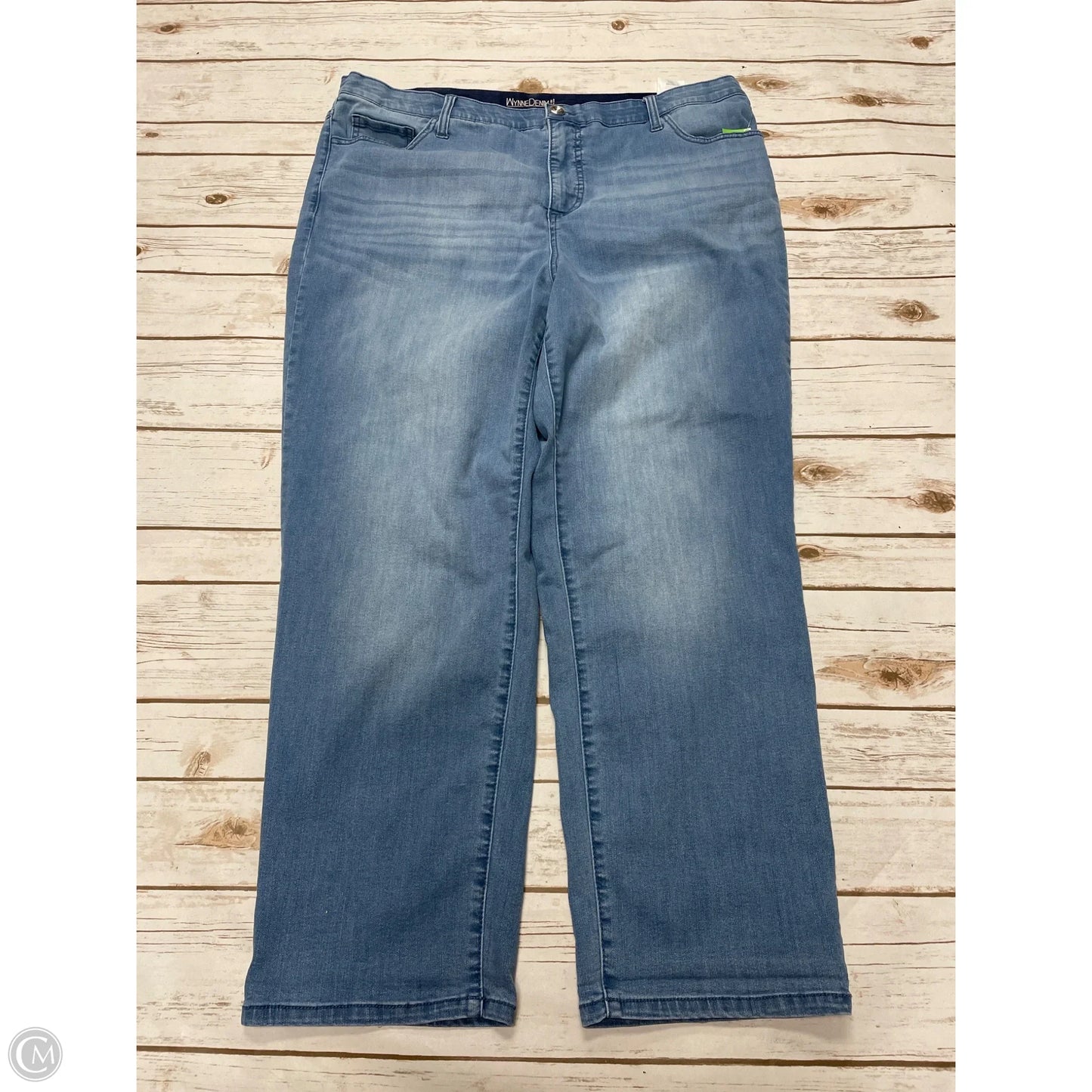 Jeans Straight By X Gen In Blue Denim, Size: 18