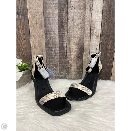 Sandals Heels Stiletto By Aerosoles In Snakeskin Print, Size: 9
