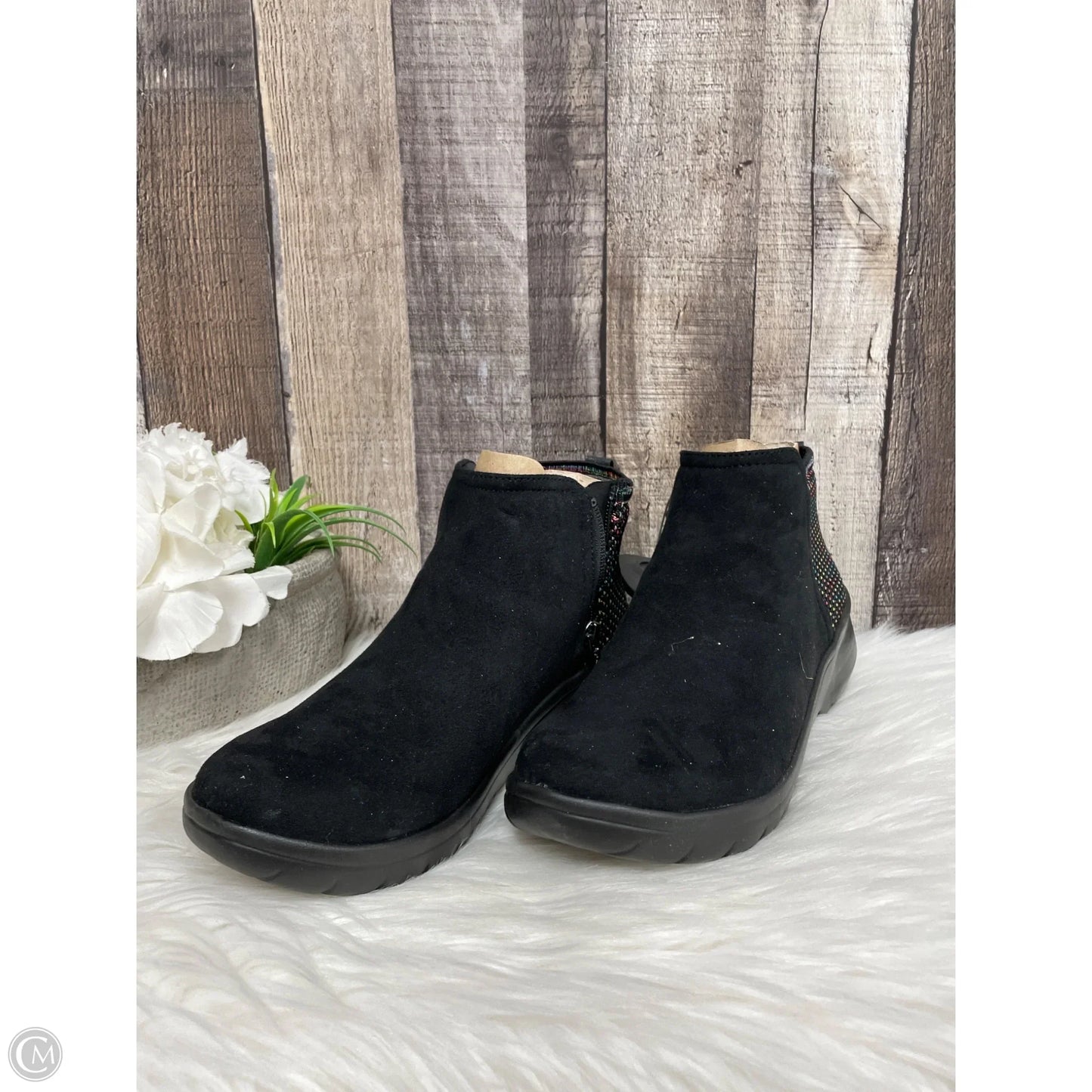 Boots Ankle Flats By Bzees In Multi-colored, Size: 8
