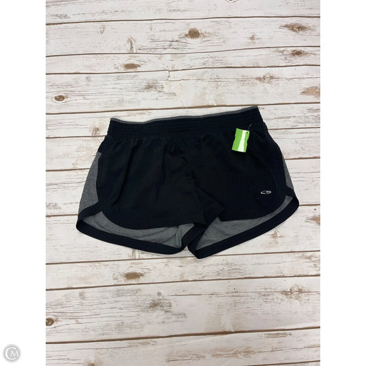 Athletic Shorts By Champion In Black & Grey, Size: L
