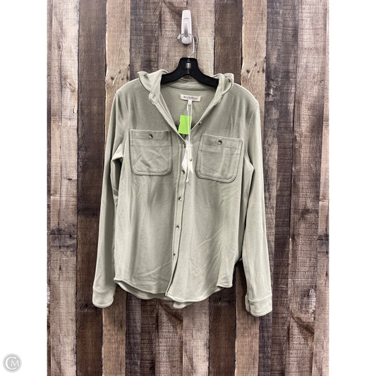 Jacket Shirt By Workshop In Green, Size: S