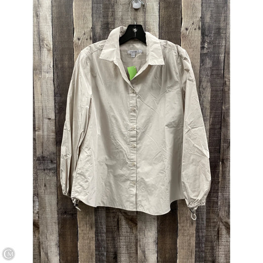 Top Long Sleeve By Chicos In Beige, Size: M