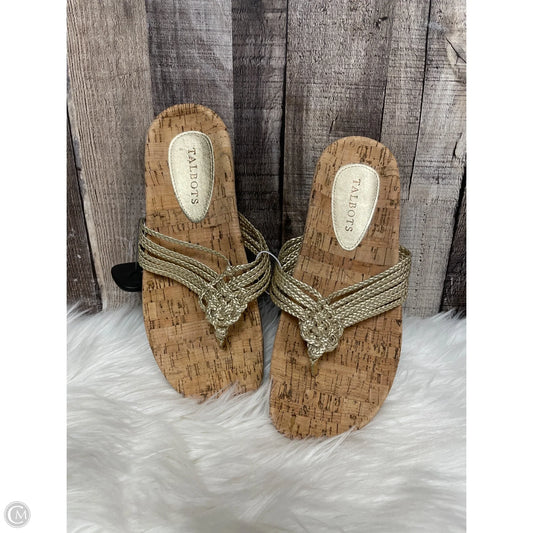 Sandals Flats By Talbots In Gold, Size: 8