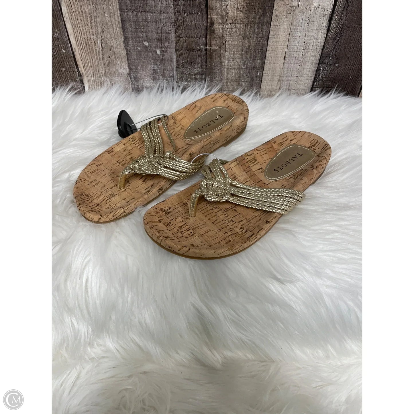 Sandals Flats By Talbots In Gold, Size: 8