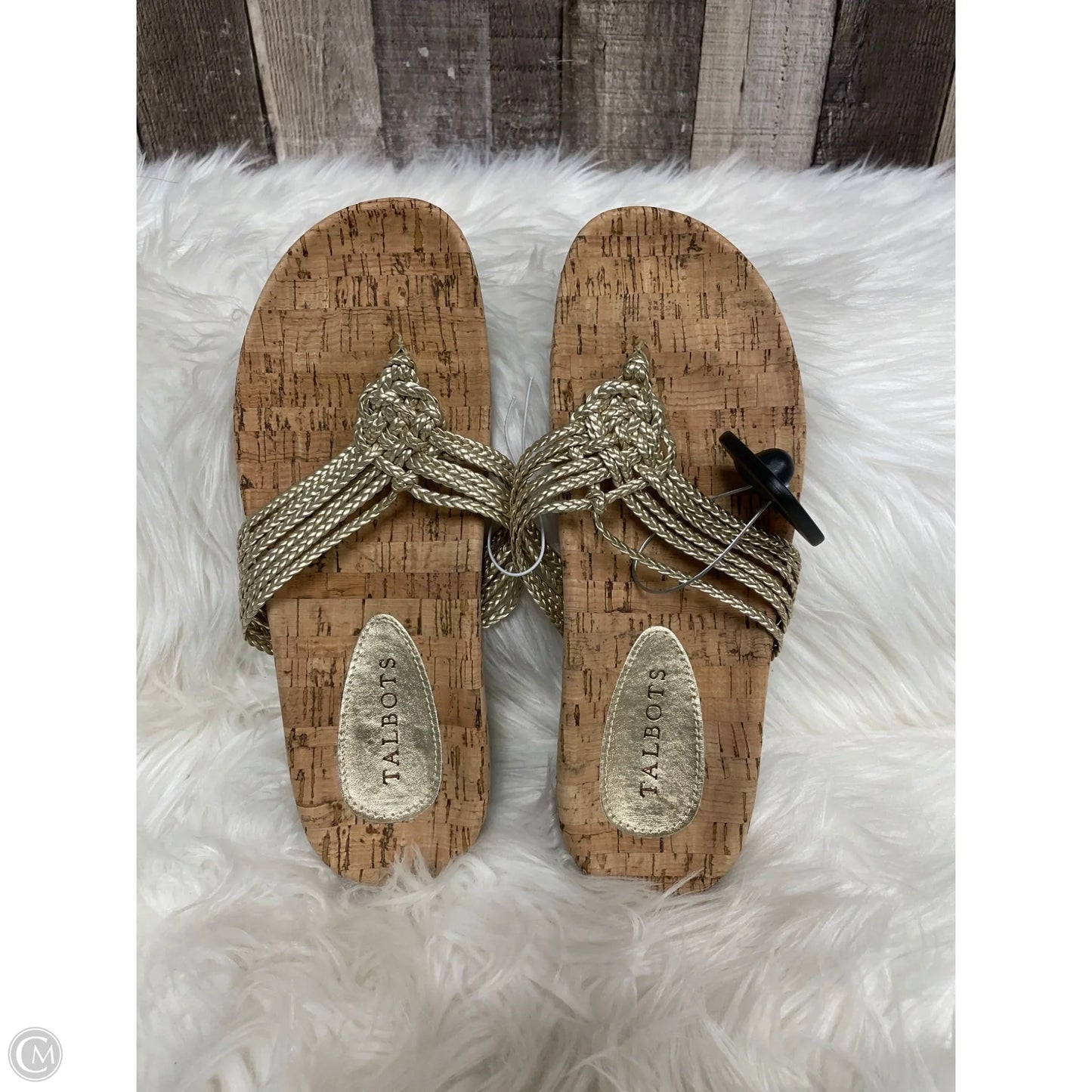 Sandals Flats By Talbots In Gold, Size: 8