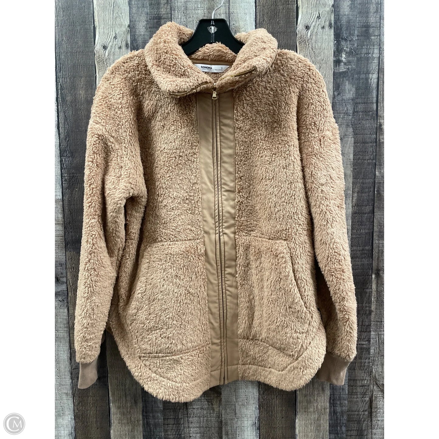 Jacket Faux Fur & Sherpa By Sonoma In Tan, Size: S