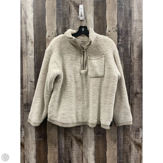 Jacket Faux Fur & Sherpa By Knox Rose In Ivory, Size: S
