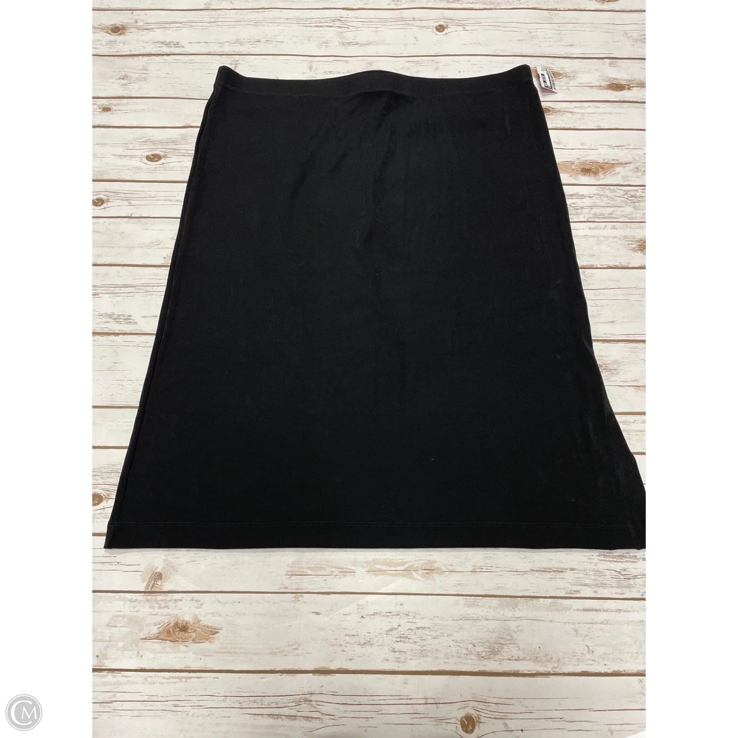 Skirt Midi By Chicos In Black, Size: Xxl