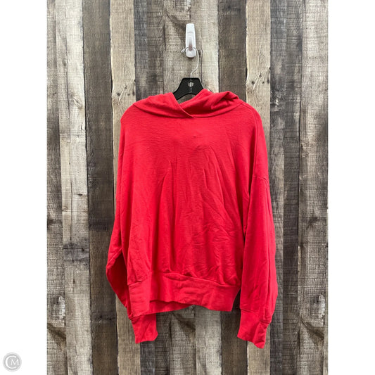 Sweatshirt Hoodie By Fabletics In Red, Size: S
