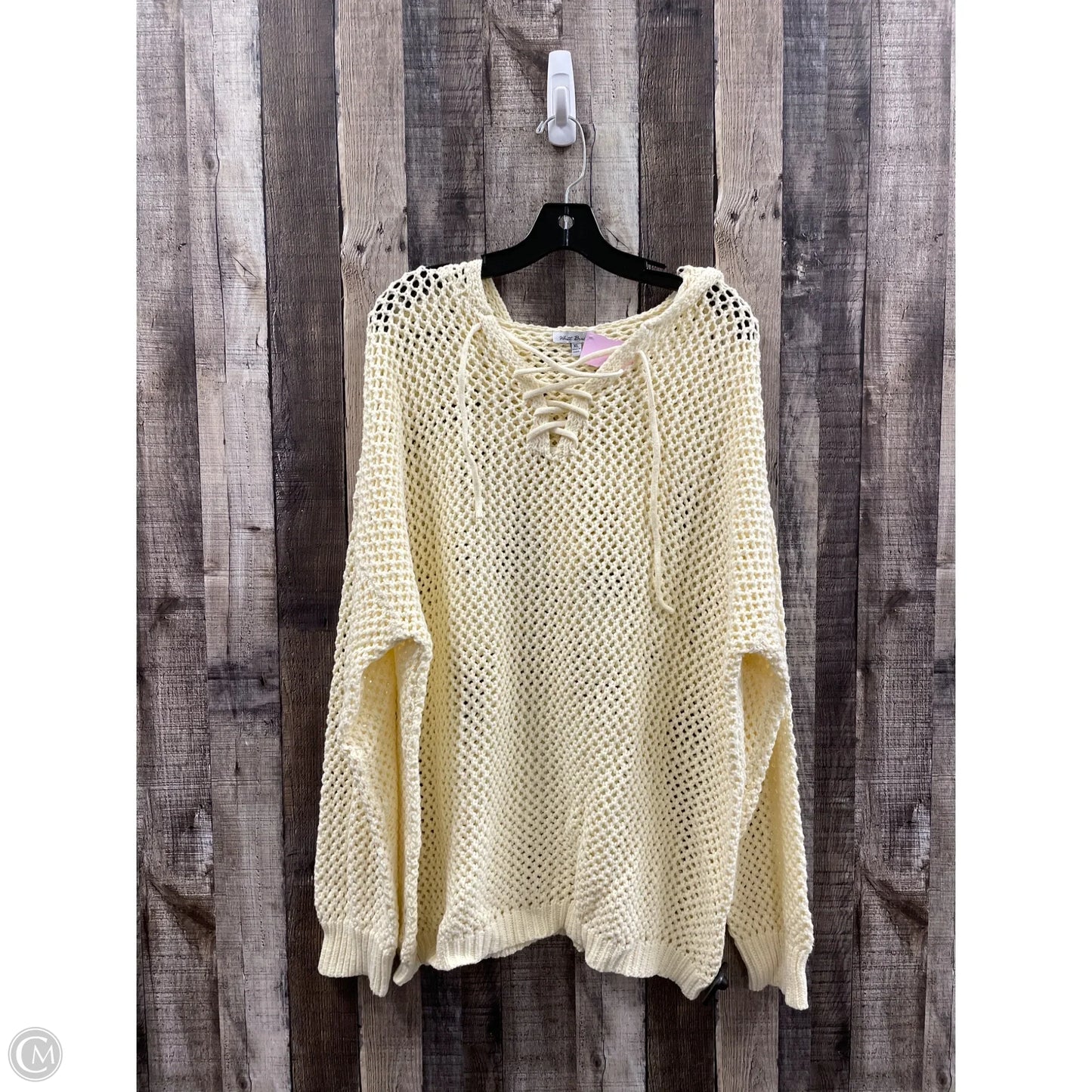 Sweater By White Birch In Ivory, Size: Xl