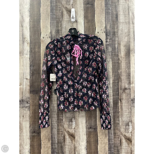Top Long Sleeve By Free People In Multi-colored, Size: L