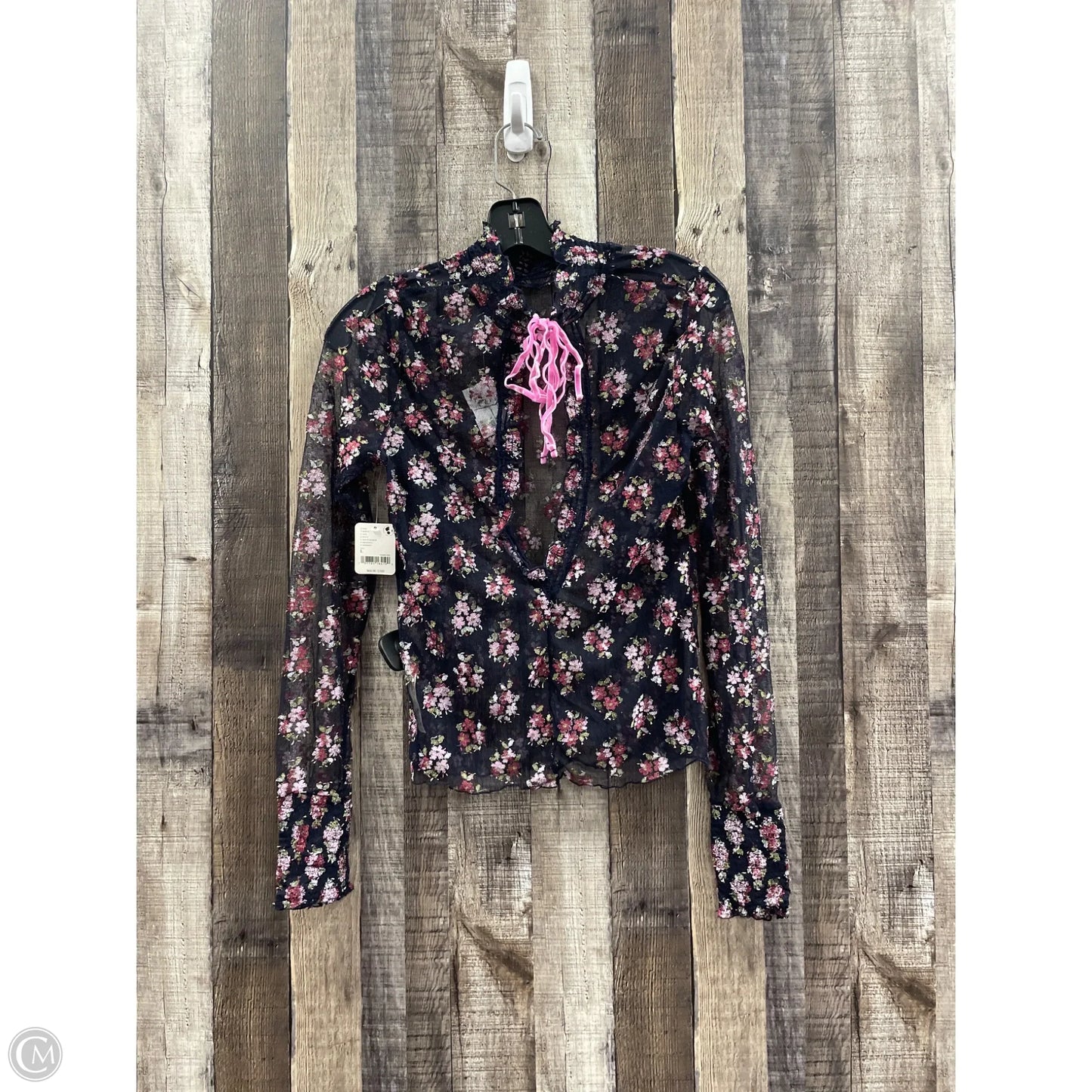 Top Long Sleeve By Free People In Multi-colored, Size: L