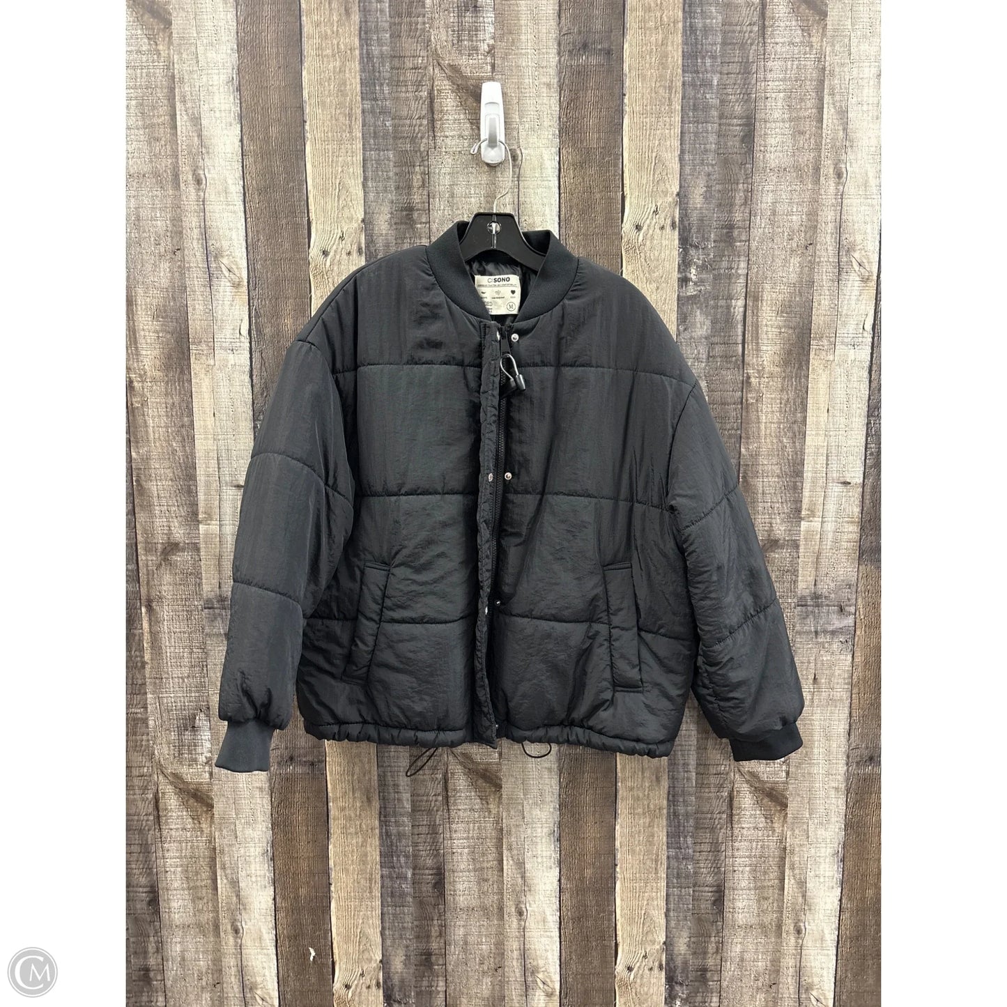 Coat Puffer & Quilted By Ci Sono In Black, Size: M