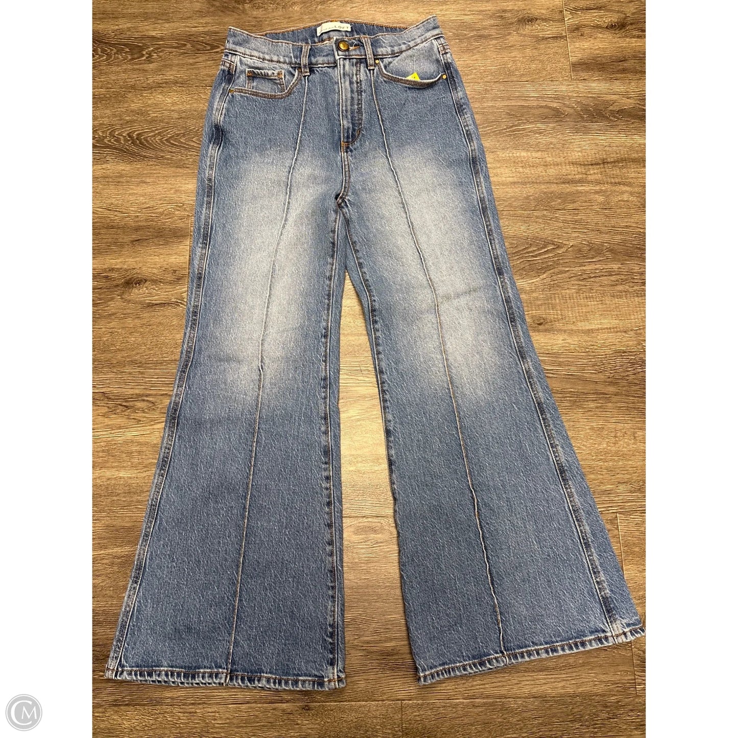 Jeans Flared By Loft In Blue, Size: 4