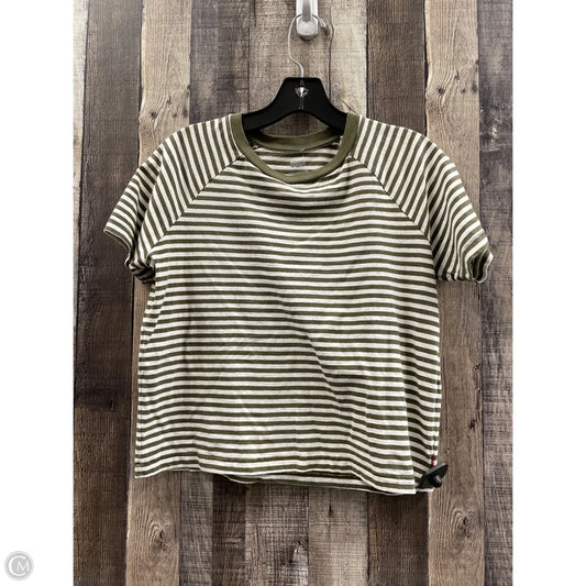 Top Short Sleeve By Levis In Striped Pattern, Size: S
