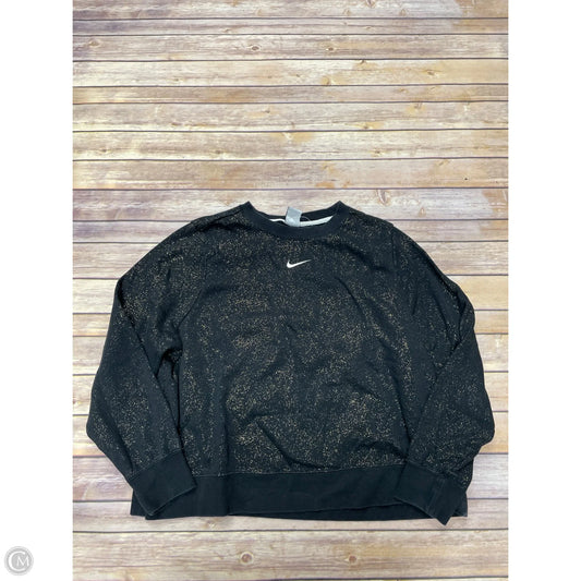 Sweatshirt Crewneck By Nike Apparel In Black, Size: 1x