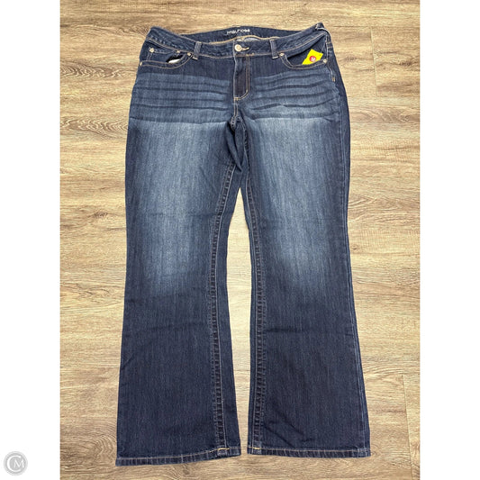 Jeans Boot Cut By Maurices In Blue Denim, Size: 18